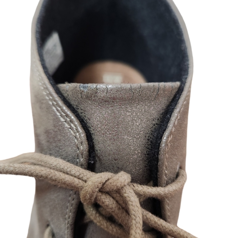 Toms Women's Desert Wedge Gray Metallic Bootie / Ankle Boot, size 11 NEW - Picture 7 of 12